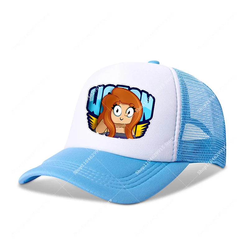 Wojans Team Baseball Cap Cartoon Anime Hot Game Printed Headwear Summer Adjustable Fashion Blue Sport Casual Hats Birthday Gift