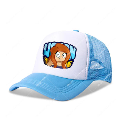 Wojans Team Baseball Cap Cartoon Anime Hot Game Printed Headwear Summer Adjustable Fashion Blue Sport Casual Hats Birthday Gift