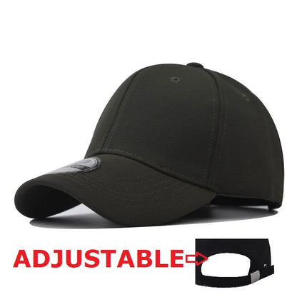Not Adjustable Back Closed Snapback Caps Men Quality Hip Hop Fitted Hats Adult Solid Color Baseball Hats 57-58cm for Small Face