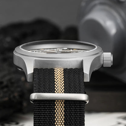 Militado ML05 38mm Vintage Watch VH31 Quartz Movement Field Watches Domed Sapphire Crystal With High Clear AR Coating Wristwatch