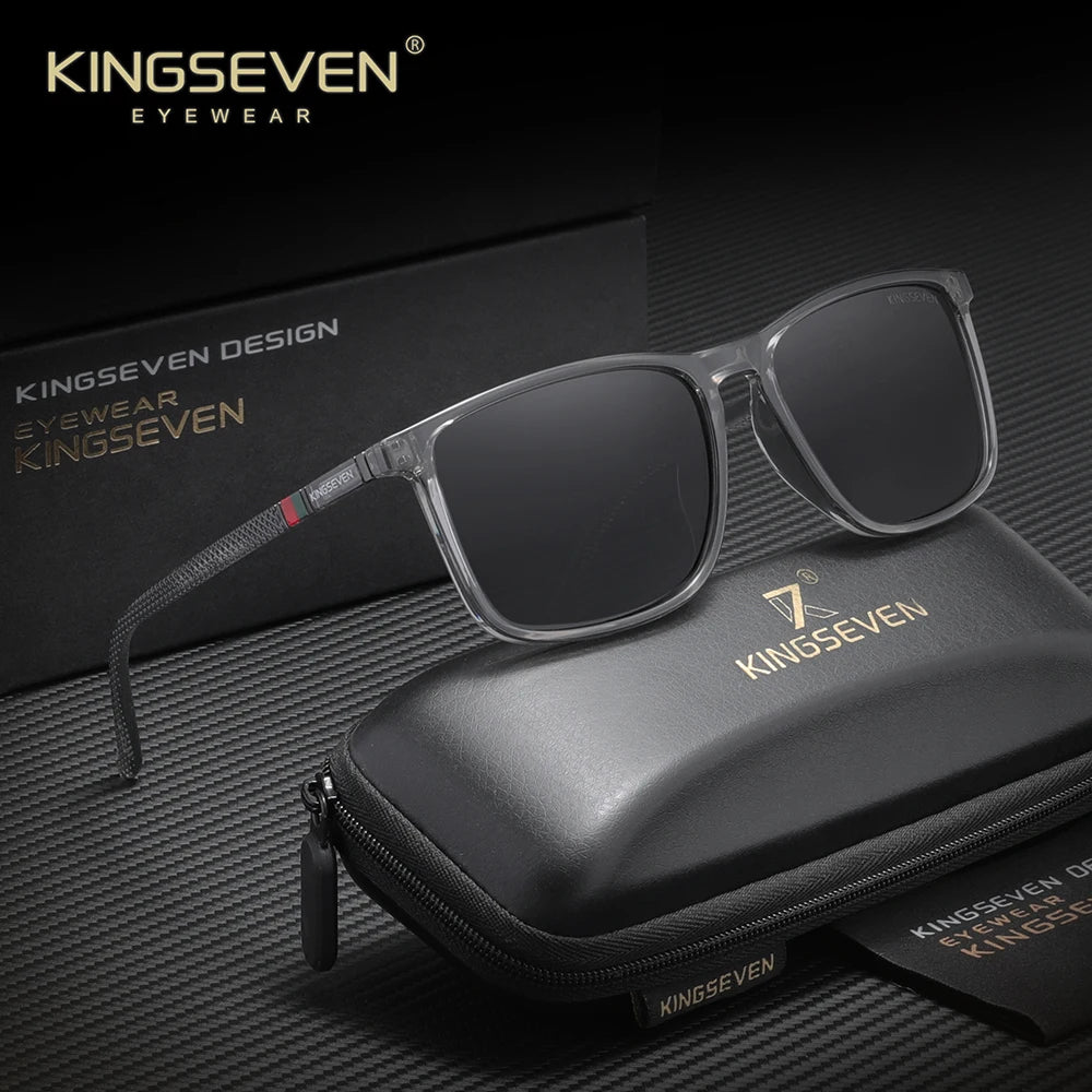 Ochelari de soare dreptunghiulari marca KINGSEVEN pentru bărbați și femei, cu lentile polarizate și protecție anti-UV400, pentru călătorii, activități în aer liber și sport