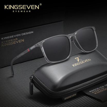 Ochelari de soare dreptunghiulari marca KINGSEVEN pentru bărbați și femei, cu lentile polarizate și protecție anti-UV400, pentru călătorii, activități în aer liber și sport