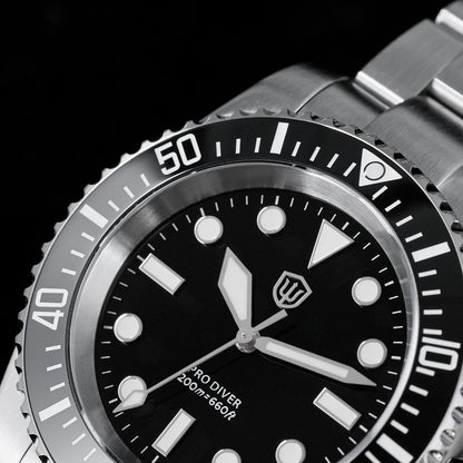 Watchdives WD1680Q V2 Men Watch VH31 Sweep Second Quartz Movement AR Sapphire Luminous BGW9 20Bar Waterproof Steel Wristwatches