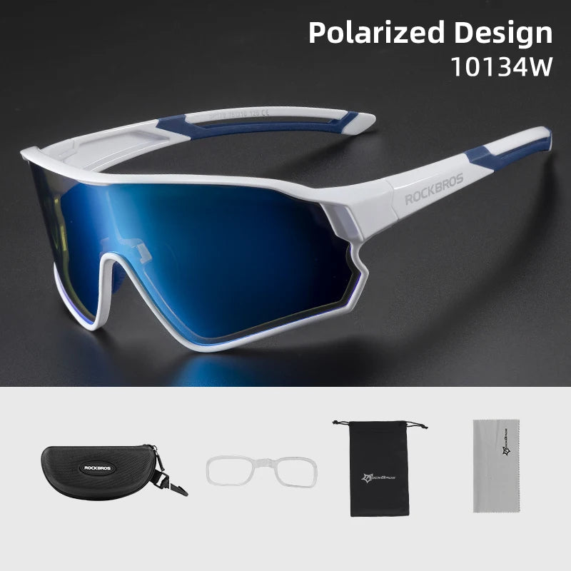 Ochelari de soare polarizați ROCKBROS, ochelari de protecție pentru sport, ochelari pentru bicicletă, drumeții în aer liber, camping, golf, ochelari de ciclism, UV400