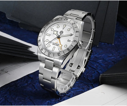 San Martin New 39mm NH34 BB GMT Automatic Mechanical Watch Sport Watch Sapphire Luminous Waterproof 100m for Men Watch SN0054