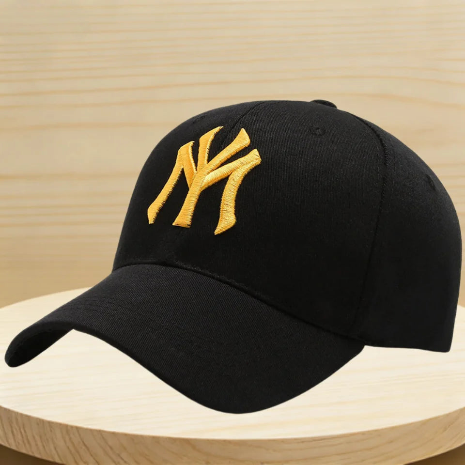 Vintage NY Logo Embroidery Baseball Cap, Casual Cotton Adjustable Dad Hat, Streetwear Hip Hop Sun Hat for Men Women Daily