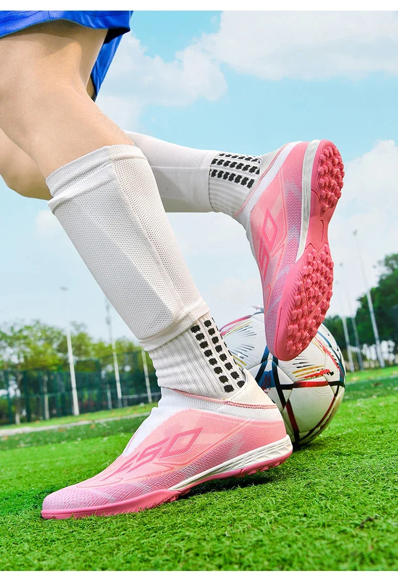 Men New Indoor TF Football Boots High Quality Training Original Male Breathable Non Slip Soccer Shoes Turf Futsal Football Shoes