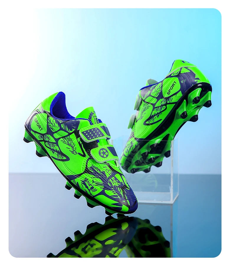 Soccer Cleats for Men and Women Breathable Lightweight Anti-Slip Firm Ground for Outdoor Football Training Match Sports