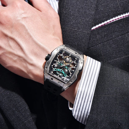 PAGANI DESIGN 2026 42MM New Alien Hollow Back Transparent Movement Luxury Men Watch Sapphire Glass Automatic Men Watches For Men