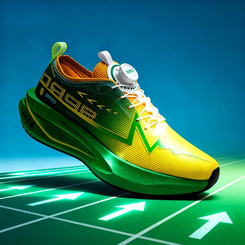 Men’s Running Shoes Carbon Board Specialty Sports Breathable Lightweight Women’s Comfortable Athletic Non-Skid Marathon Sneakers