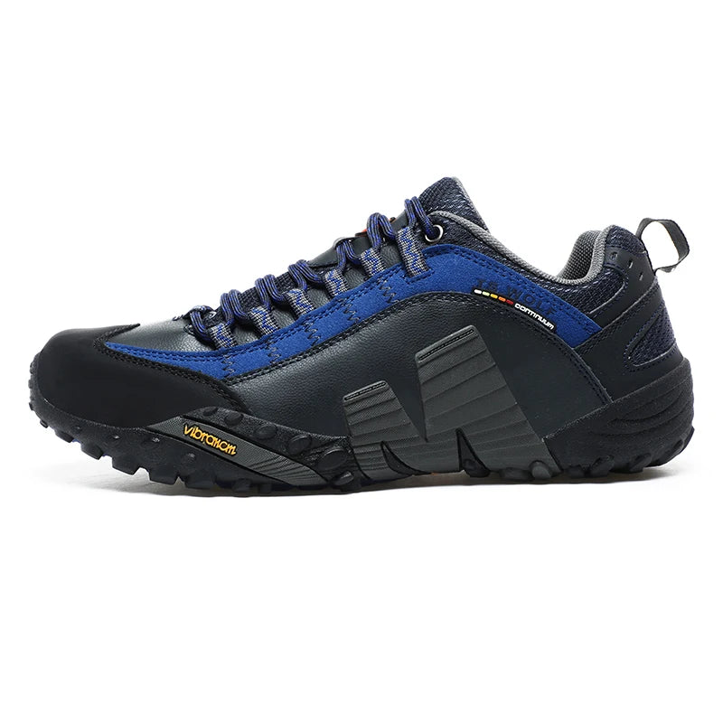 Mountaineering Shoes Men's Genuine Leather Outdoor Sports Anti-Slip Mountaineering Hiking Shoes Breathable Tourism Shoes