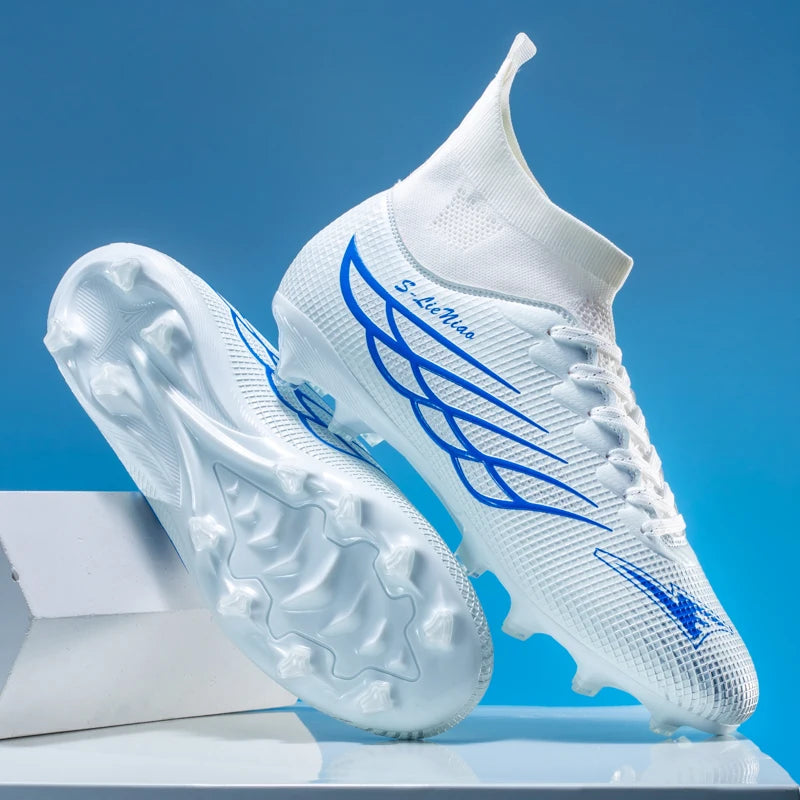 Nouvelles chaussures de football pour hommes, chaussures de sport pour terrain gazonné, chaussures de football pour matchs en plein air, chaussures d'entraînement professionnelles antidérapantes, chaussures ultralégère