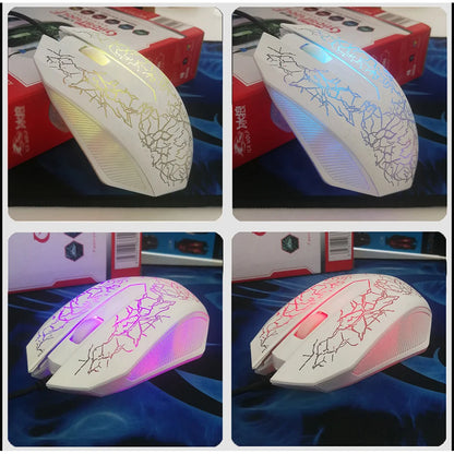 2400 DPI USB Wired Gaming Mouse LED Backlit Professional Gamer Mice Ergonomic Computer Mouse for PC Laptop Macbook