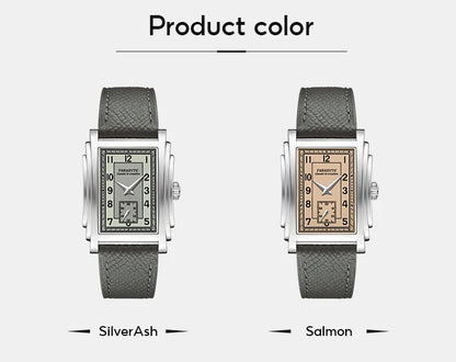 FARASUTE Original Design Square Manual Mechanical Men's Watch Seagull Movement Luxury Retro Sapphire Mirror Waterproof Men Watch