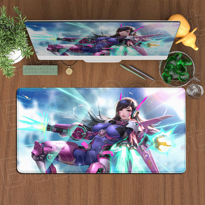 Large XXL DIY Cool  Overwatch Mouse Pad Keyboard Table Gaming Accessories Non-Slip Rubber Edge locking spped Laptop Rug desk Mat, Produit gaming premium Fraquane