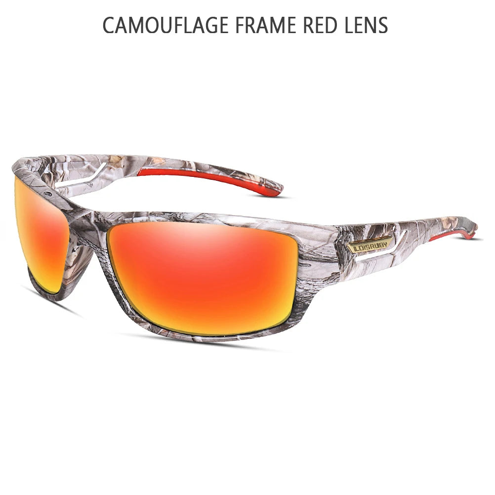Ochelari de soare LOISRUBY cu lentile polarizate, camuflați, pentru ciclism, șofat, activități în aer liber, protecție Tacakle, sport, pescuit și alergare