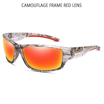 Ochelari de soare LOISRUBY cu lentile polarizate, camuflați, pentru ciclism, șofat, activități în aer liber, protecție Tacakle, sport, pescuit și alergare
