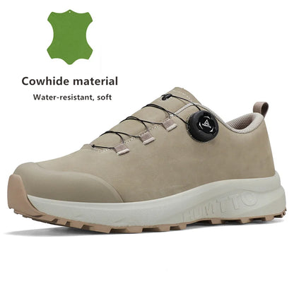 HUMTTO kožne cipele za muškarce, zimske outdoor sportske cipele za kampiranje, prozračne trekking čizme, muške neklizajuće planinarske tenisice