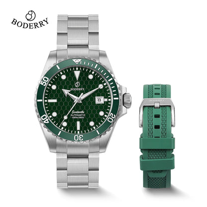 Boderry Bronze Watch Seaturtle Titanium Diver Luxury Wristwatch Automatic Mechanical Wristwatch Sport 200M Waterproof Luminous