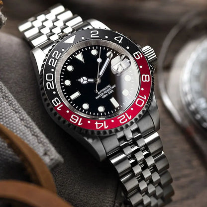 200m Waterproof Miyota8215 Automatic Men's Watch Diver Watches 40mm Mechanical Movement Luminous Jubilee Strap Glide Lock Buckle