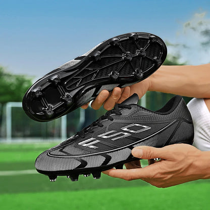 Nouvelles chaussures de football pour hommes, chaussures de sport ultralégères, chaussures de football pour matchs en plein air, futsal, haute cheville, respirantes, antidérapantes, de haute qualité