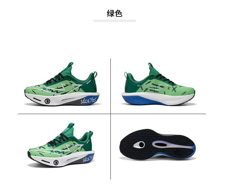 Running Shoes with Carbon Plate for Men, Marathon Sports Specialty, Breathable, Lightweight, Comfortable Athletic Outdoor Sneakers for Women
