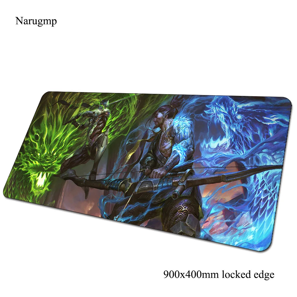 Podkładka pod mysz Overwatch, mata na biurko 900x400x3mm, duża gamingowa podkładka pod mysz i klawiaturę, prezent dla gracza PC na urodziny