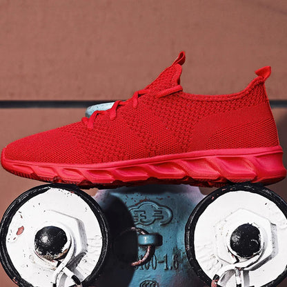 Men's Running Shoes Soft Soles Wear-Resistant Breathable Sports Shoes Mesh Outdoor Fashion Big Size Tennis Shoes for Men
