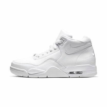 Nike Flight Legacy – Bequeme und vielseitige Retro-Basketballschuhe im Mid-Top-Stil für Herren, Weiß/Blau, BQ4212-103