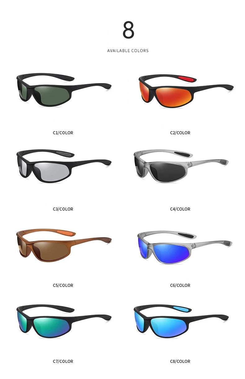 VCKA Ochelari de soare polarizați pentru bărbați, pentru miopie, de sport, cu prescripție medicală, pentru activități în aer liber, cu rame mici, ochelari pentru femei, optică, ochelari personalizați -0,5 până la -6,0