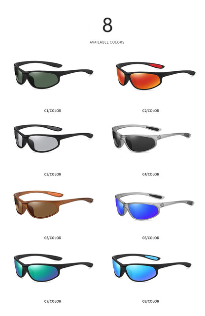 VCKA Ochelari de soare polarizați pentru bărbați, pentru miopie, de sport, cu prescripție medicală, pentru activități în aer liber, cu rame mici, ochelari pentru femei, optică, ochelari personalizați -0,5 până la -6,0