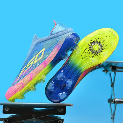New Men's Soccer Shoes Grass Adult Non-Slip Non Slip Football Boots Ultralight Sport Indoor Cleats Fg Turf Futsal Comfortable