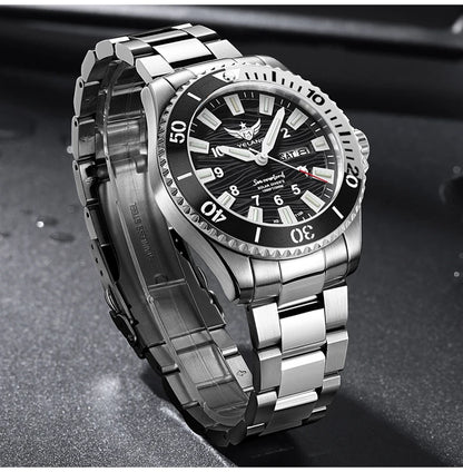 Yelang V1217 300m Diving Solar Watch Japan VS43 Swiss Super Luminous Water Ghost Waterproof Top Sapphire Aluminum Bezel Reloj