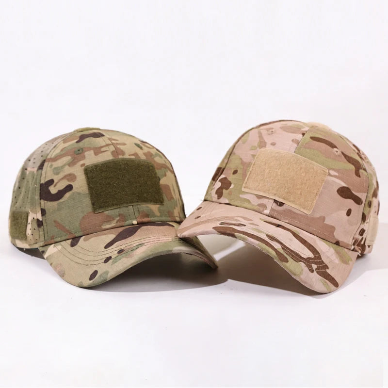 1PC outdoor functional camouflage baseball cap! Quick drying fabric+DIY sticker, a must-have for tactical trendsetters to wear