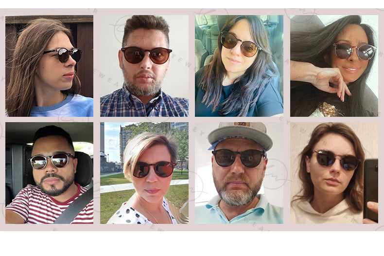 Ochelari de soare LM Retro rotunzi pentru femei și bărbați, ultralegeri, din TR90, polarizați, unisex, pentru șofat, ochelari de soare vintage, UV400, Gafas De Sol