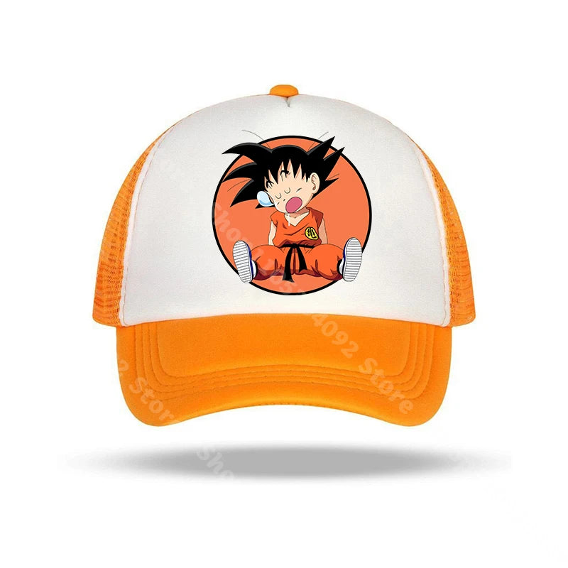Dragon Ball Baseball Caps Anime Character Printed Sun Hat Kids Adults Summer Breathable Casual Hats Adjustable Peaked Cap Gifts