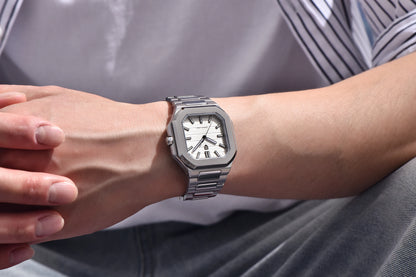 2026 Neue PAGANI DESIGN quadratische Luxus-Quarzuhr für Herren, AR-Saphirglas, japanisches Uhrwerk, leuchtende Herrenuhr, vollständig aus 316L-Edelstahl