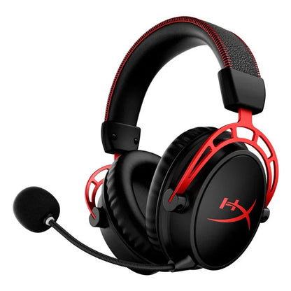 Original HyperX Cloud Alpha Wireless Gaming Hedsets Detachable Mic Dual Chamber Drivers On-Earcup Controls 300hr Playtime