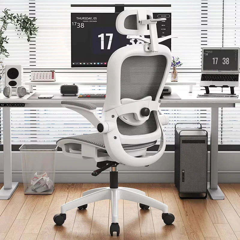 UVR Gaming Computer Chair Can Sit Reclining Lift Ergonomic Armchair Living Room Backrest Boss Chair Mesh Office Chair Furniture