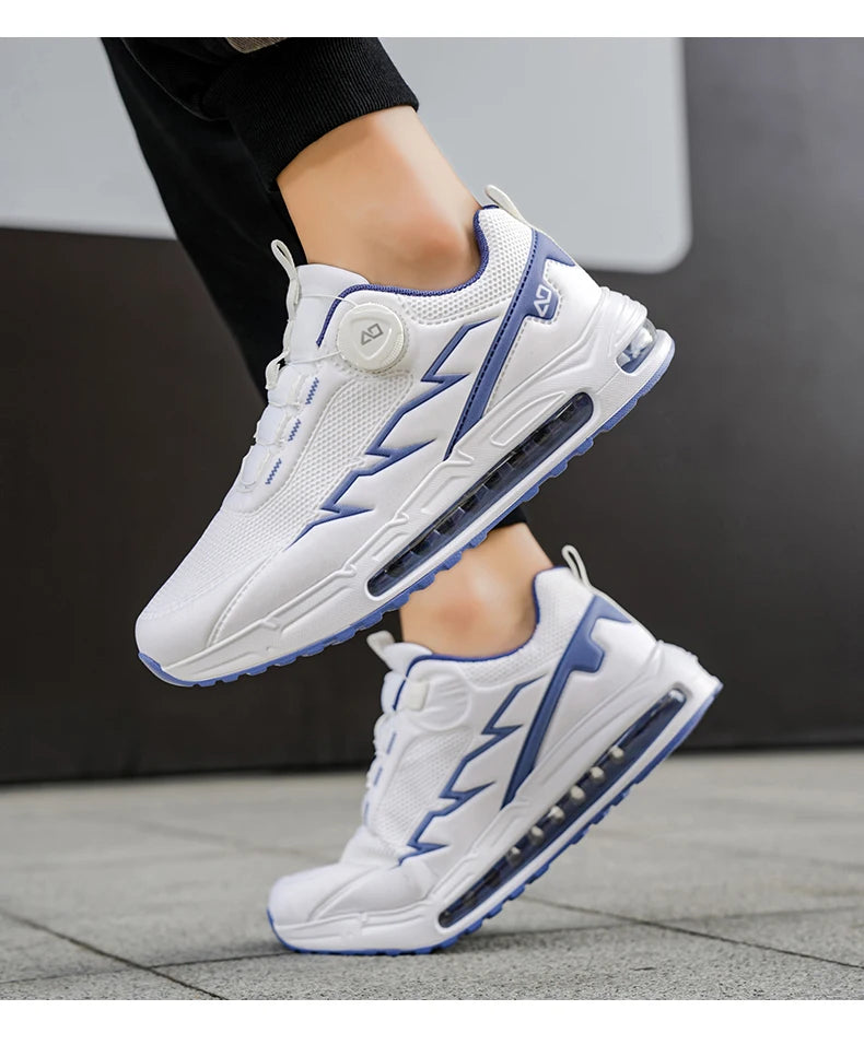 Zapatillas de running para hombre de primavera y verano, calzado de senderismo para exteriores, zapatillas de trail resistentes al desgaste con cierre BOA, transpirables, de estilo deportivo y casual
