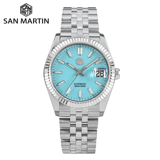 San Martin 36.5mm Men's Dress Watch Top Brand Luxury Automatic Mechanical Fashion Couples Watches Sapphire Waterproof 100m BGW9