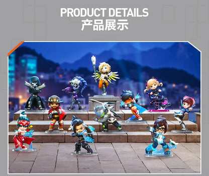 POP MART Overwatch Play of The Game Series Blind Box Mystery Box – urocze zabawki, ozdoby, figurki, dekoracje do domu, modele na biurko i lalki