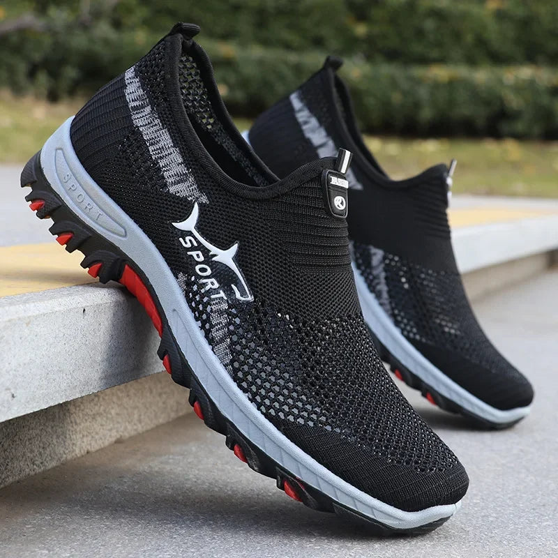 Zomerse herensneakers sportieve mesh herenschoenen ademende sportschoenen canvas lichtgewicht sneakers goedkope schoenen uitverkoop