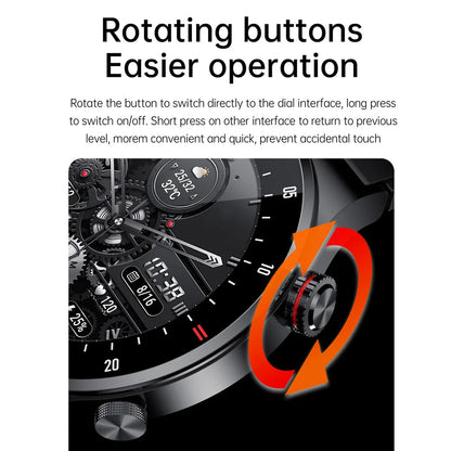 Luxury QW33 Smart Watches Men NFC Wireless Call Fitness Waterproof Sports Wrist Intelligent Smartwatches for Women Android 2026