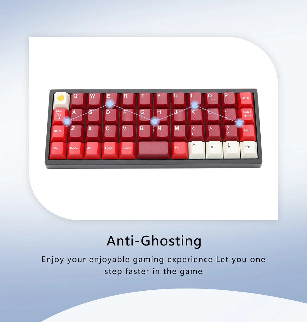 CSTC40 40 RGB 40% hot Swappable Mechanical Keyboard PCB Programmed VIA VIAL software Macro Firmware rgb switch type c planck
