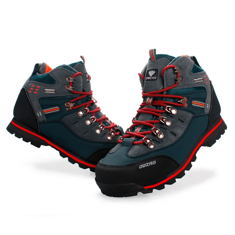 Men's Climbing Shoes, Outdoor Fashion Anti-Slip Wear-Resistant Hiking Boots, Comfortable Waterproof Snow Walking Travel Sports Shoes