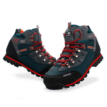 Men's Climbing Shoes, Outdoor Fashion Anti-Slip Wear-Resistant Hiking Boots, Comfortable Waterproof Snow Walking Travel Sports Shoes