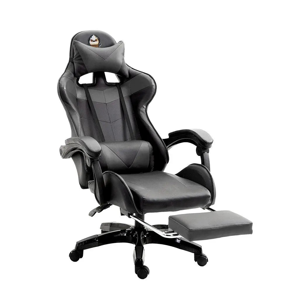Gaming chair Gaming armchair Height Adjustable Office Chair with Adjustable Recumbent Function with Cat Ears and Pillows