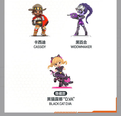POP MART Overwatch Play of The Game Series Blind Box Mystery Box – urocze zabawki, ozdoby, figurki, dekoracje do domu, modele na biurko i lalki