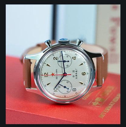 Seagull 1963 International Edition Orologio Meccanico da Uomo da Pilota ST1901 Cronografo Retrò da Polso Aviazione Air Force Nuovo